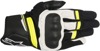 Booster Motorcycle Gloves Black/Yellow/White Large