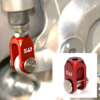 Red Rear Brake Master Cylinder To Pedal Clevis Kit - For 04-14 Kawasaki KX250F KX450F & 04-06 Suzuki RMZ250