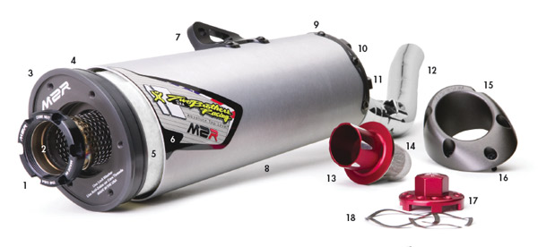 two brothers m2r muffler exhaust anatomy diagram