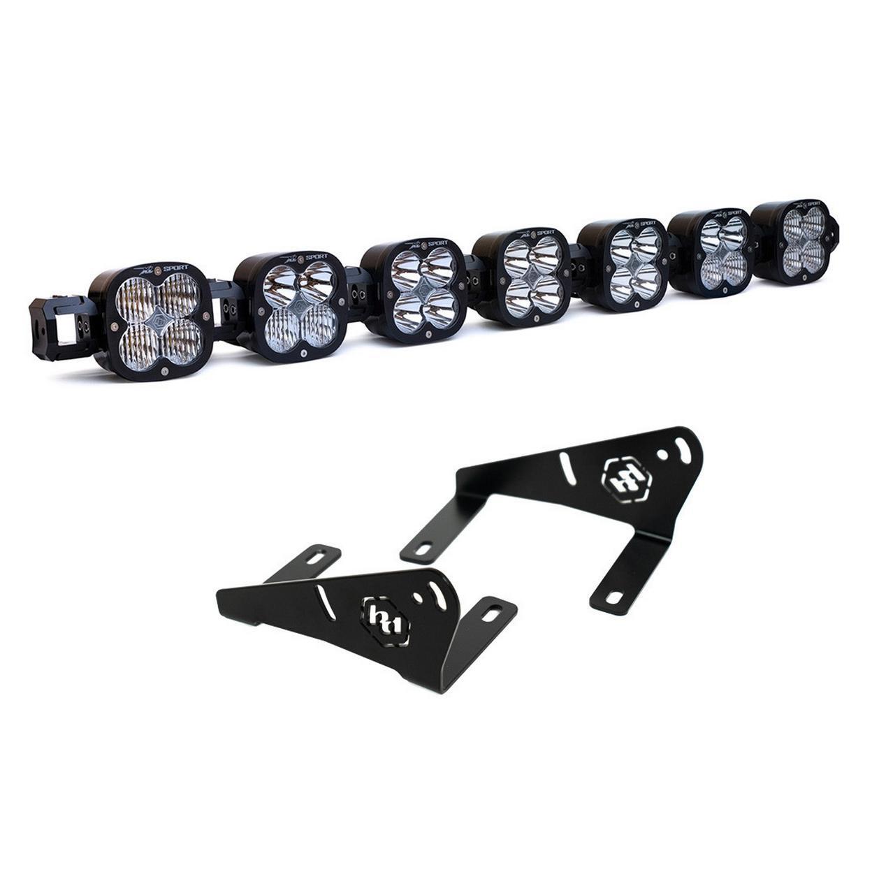Baja Designs Polaris Pro-R 7 XL Linkable Roof Bar Kit - Roof light bar kit for Polaris Pro-R - Click Image to Close