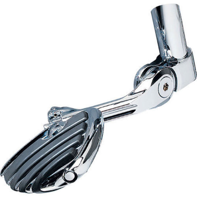 Kuryakyn Tour-Tech Cruise 6in Arm w/ ISO Wing Pegs Chrome 1-1/4in Clamp - Click Image to Close