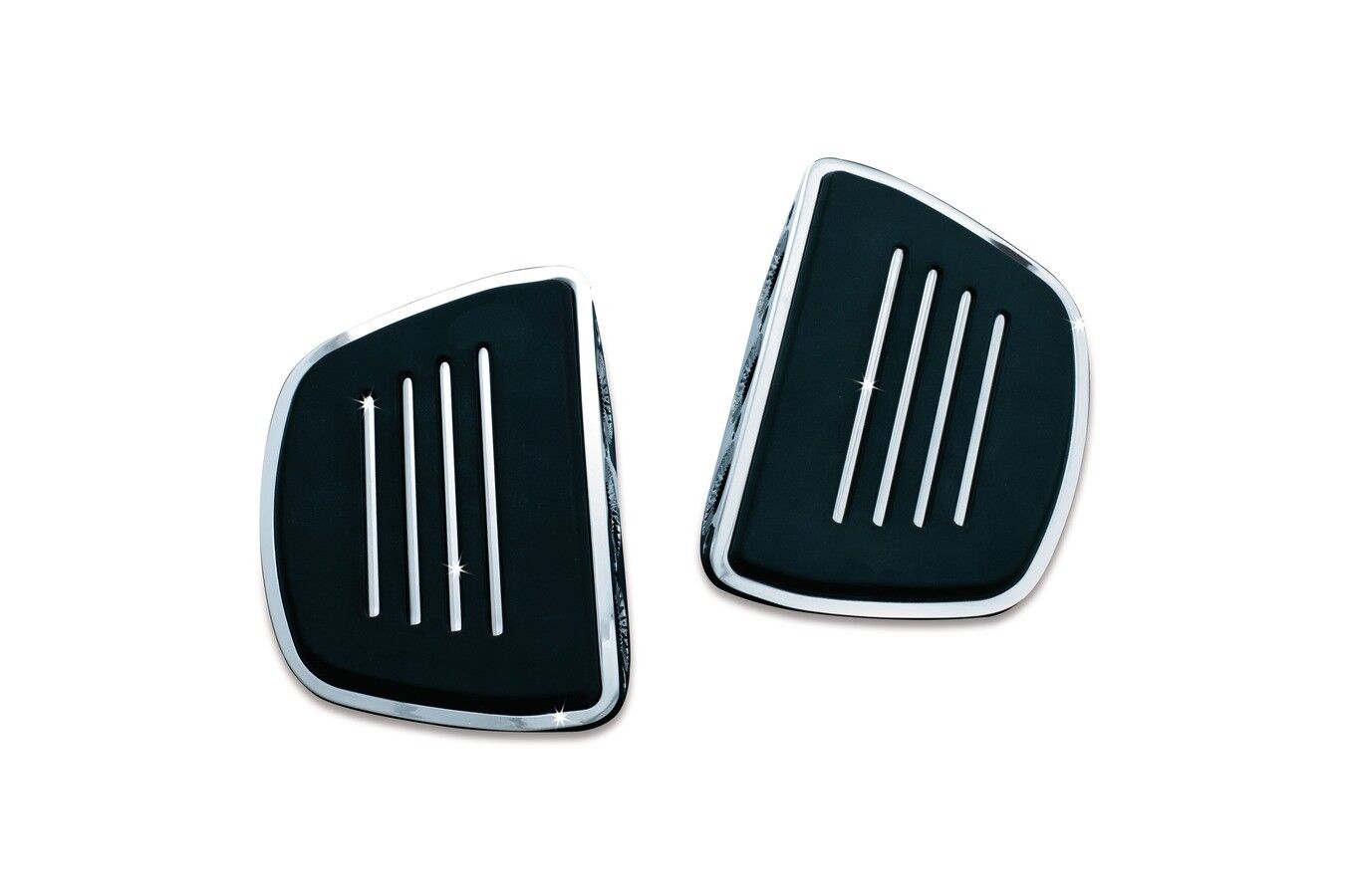 Kuryakyn Premium Mini Boards Chrome Without Adapter, Pair - Click Image to Close
