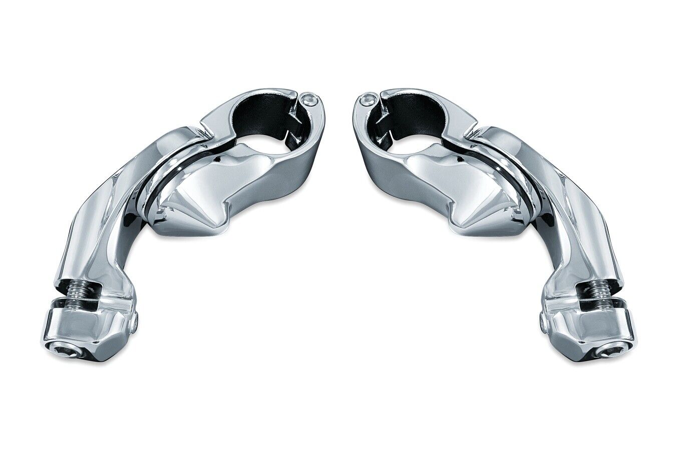 Kuryakyn Tour-Tech Cruise Mounts 4in Arm Chrome - Click Image to Close