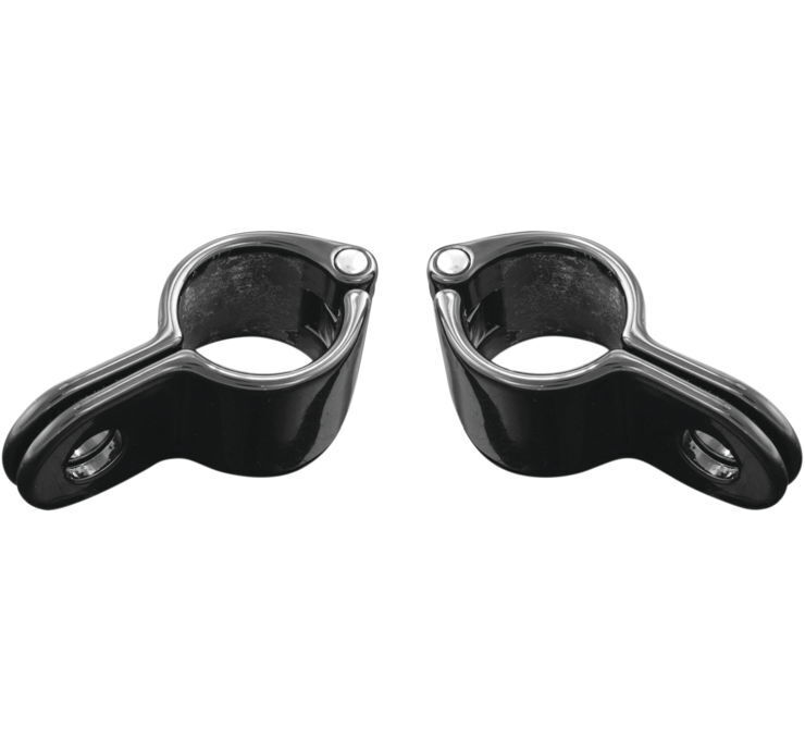 Magnum Quick Clamp 1" Gloss Black Pair by Kuryakyn - Click Image to Close