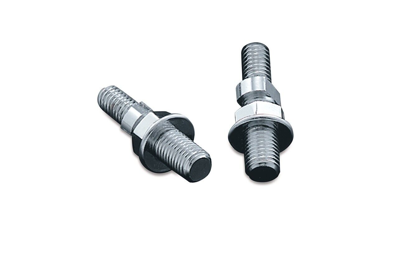 Kuryakyn Trident Mirror Adapter M10 to 5/16 Chrome Pair Universal - Click Image to Close