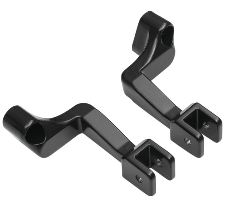 Passenger Peg Mounts Gloss Black by Kuryakyn Fits Indian Models - Click Image to Close
