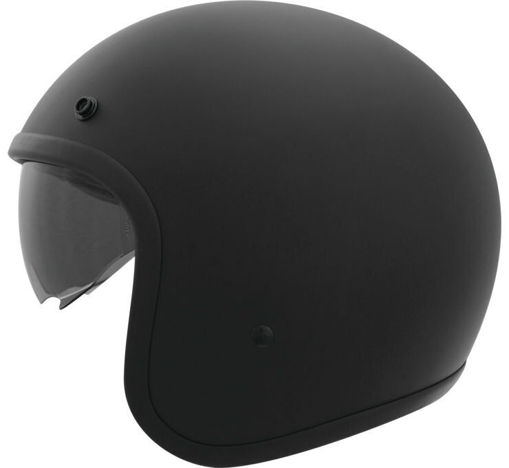 THH T-383 Open Face Helmet Flat Black XL - Click Image to Close