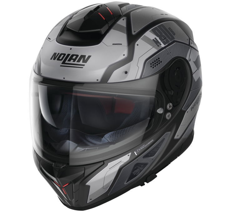 Nolan Helmets N80-8 Starscream Helmet Flat Black/Grey XL - Click Image to Close