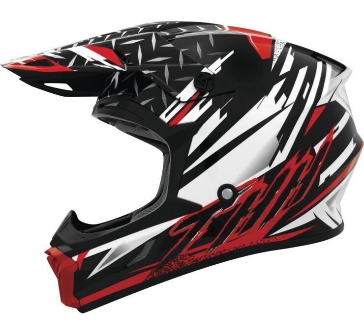 THH Helmets T710X Assault Helmet White/Red Large - Click Image to Close
