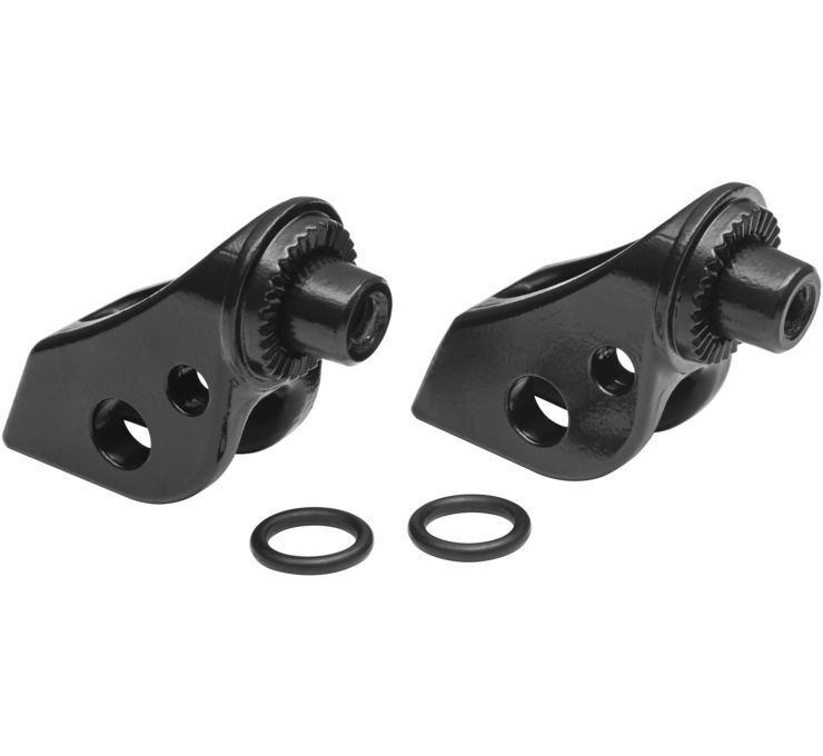 Splined Peg Adapters Black by Kuryakyn Fits Honda Front - Click Image to Close