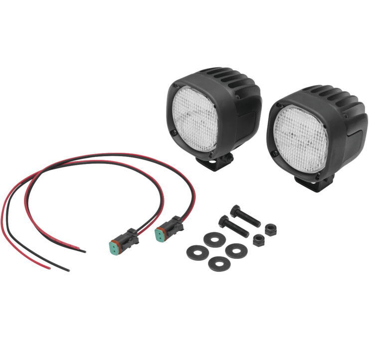 Kuryakyn Lodestar 1850L LED Flood Beam Light - 1,850 Lumens - Click Image to Close