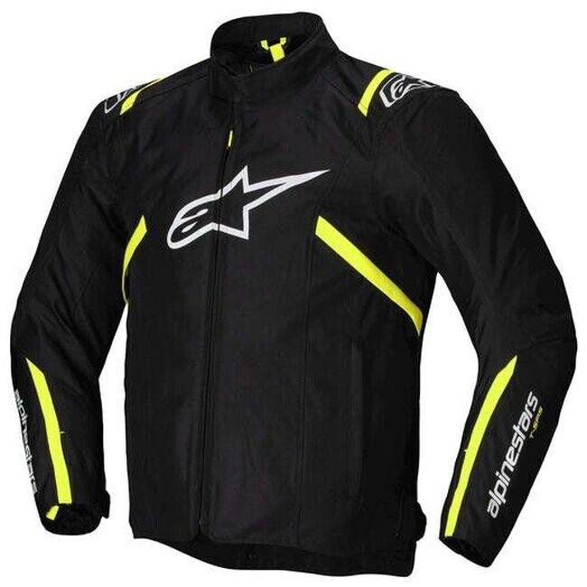 Alpinestars T-SPS V2 WP Jacket Black White Yellow XL - Waterproof Jacket For XL Riders - Click Image to Close