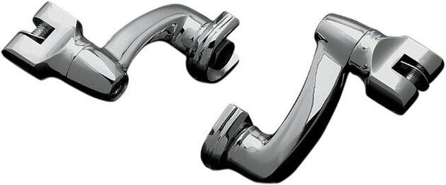 Kuryakyn Longhorn Offset Peg Mounts Chrome Pair - Click Image to Close