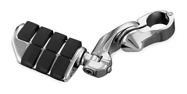 Kuryakyn Tour-Tech Cruise 4in Mount Arm with Dually ISO Pegs Chrome - Click Image to Close