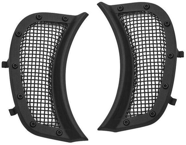 Kuryakyn Mesh Headlight Vent Accents Black - Click Image to Close