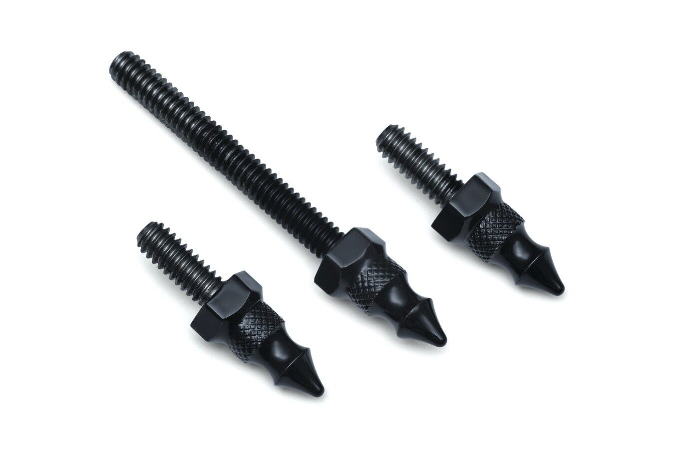 Kuryakyn Windshield Spikes Black Set of 3 Fits FLH & AirMaster Fairing - Click Image to Close