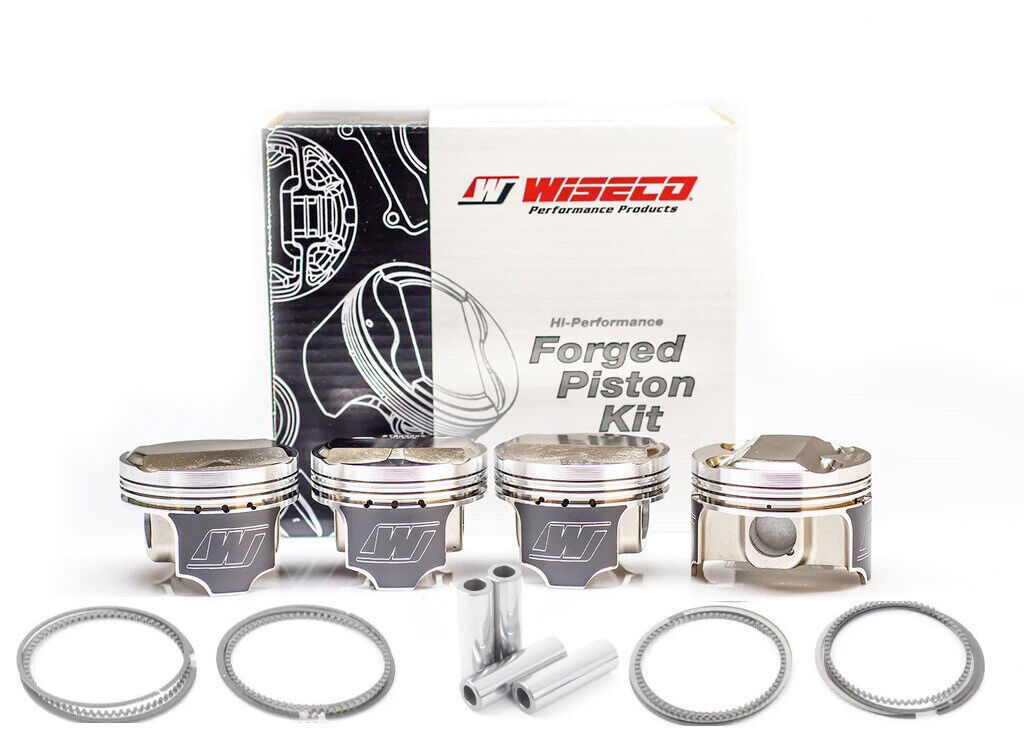 Wiseco 87.50MM Domed +8cc Strutted Piston Kit Acura 4v - Click Image to Close