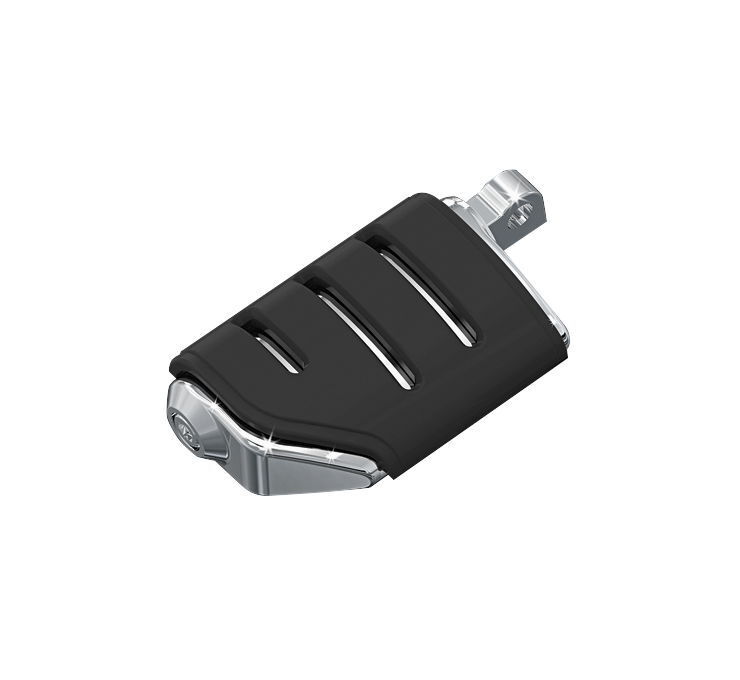 Kuryakyn Trident Dually Footpegs Chrome w/ Male Mount Adapters - Click Image to Close