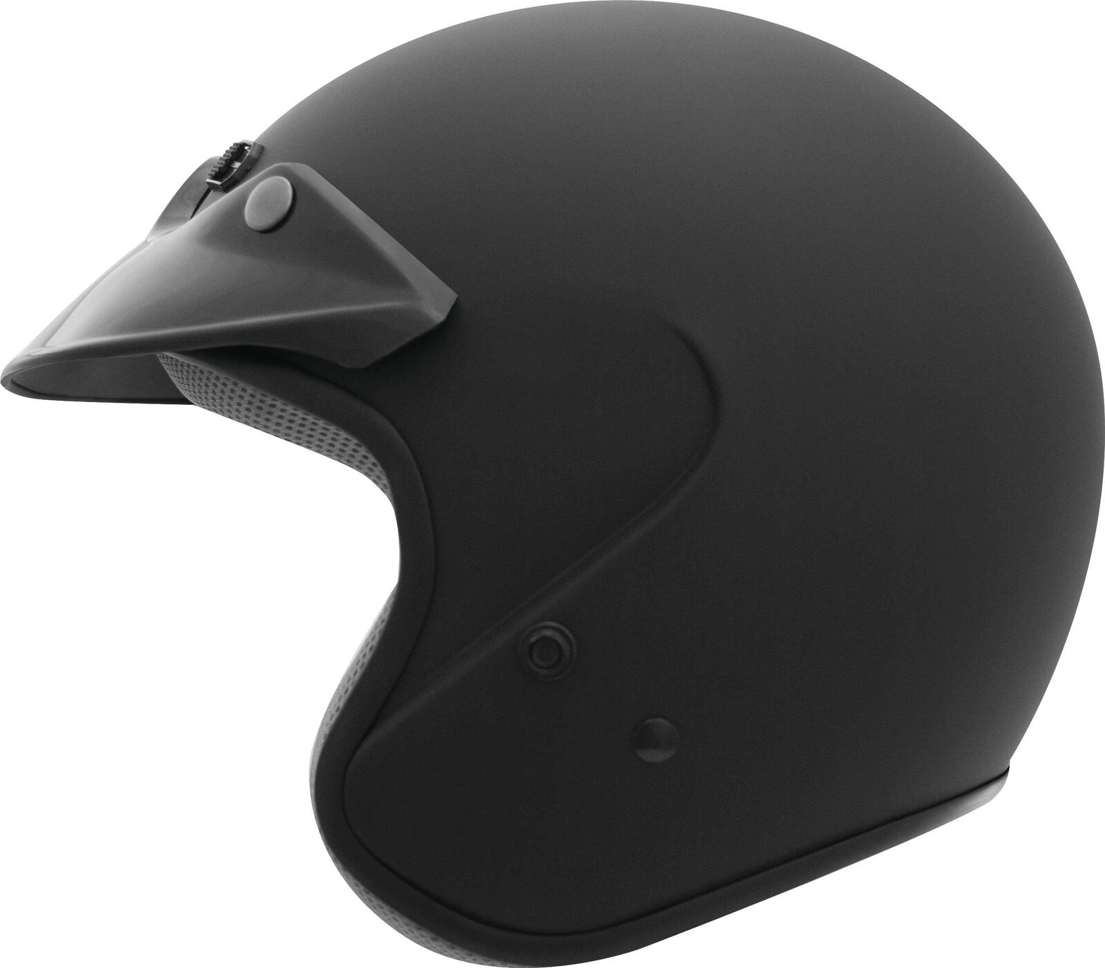 THH Helmets T-381 Open Face Helmet Flat Black XL - Click Image to Close