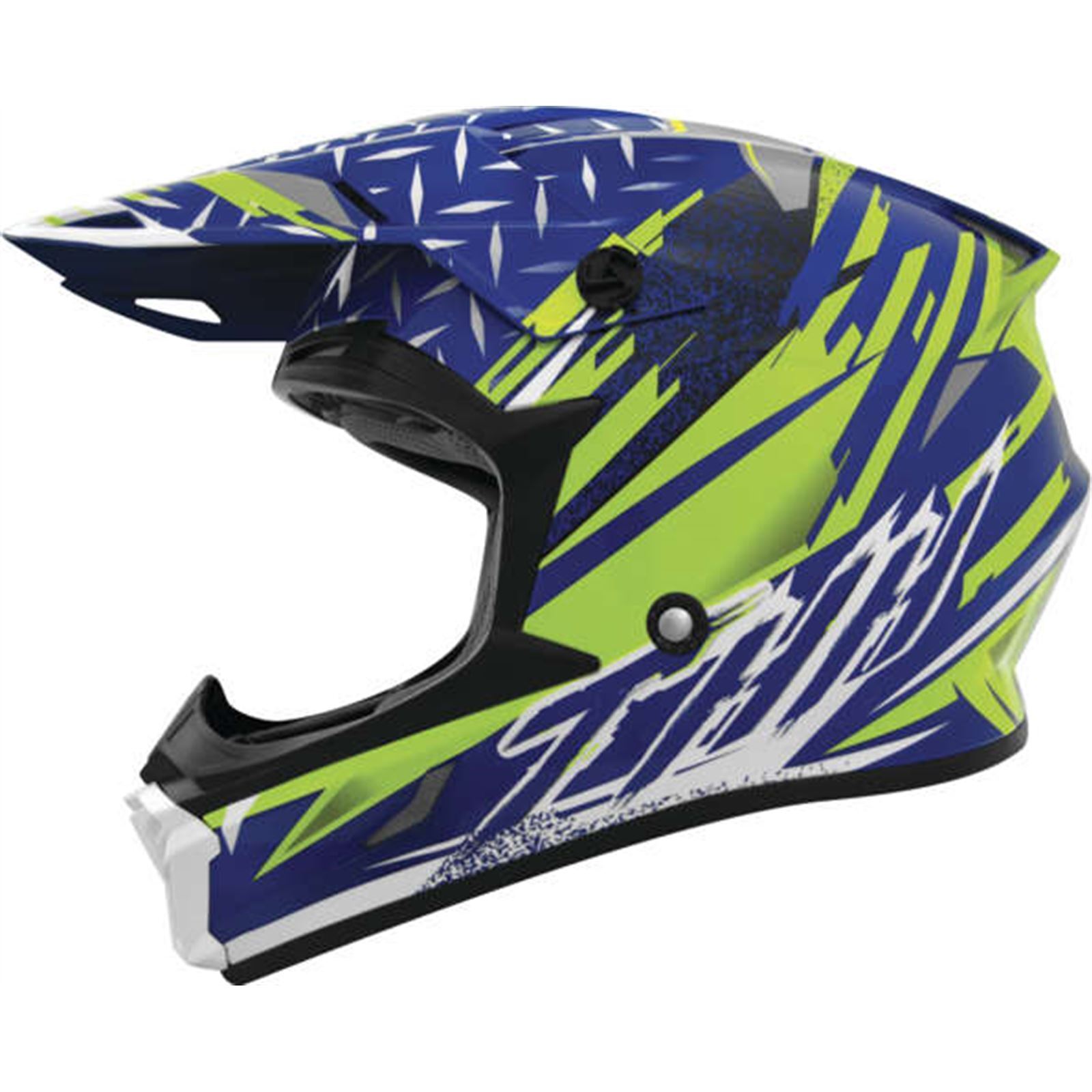 THH Helmets T710X Assault Helmet Blue/Yellow Large - Click Image to Close