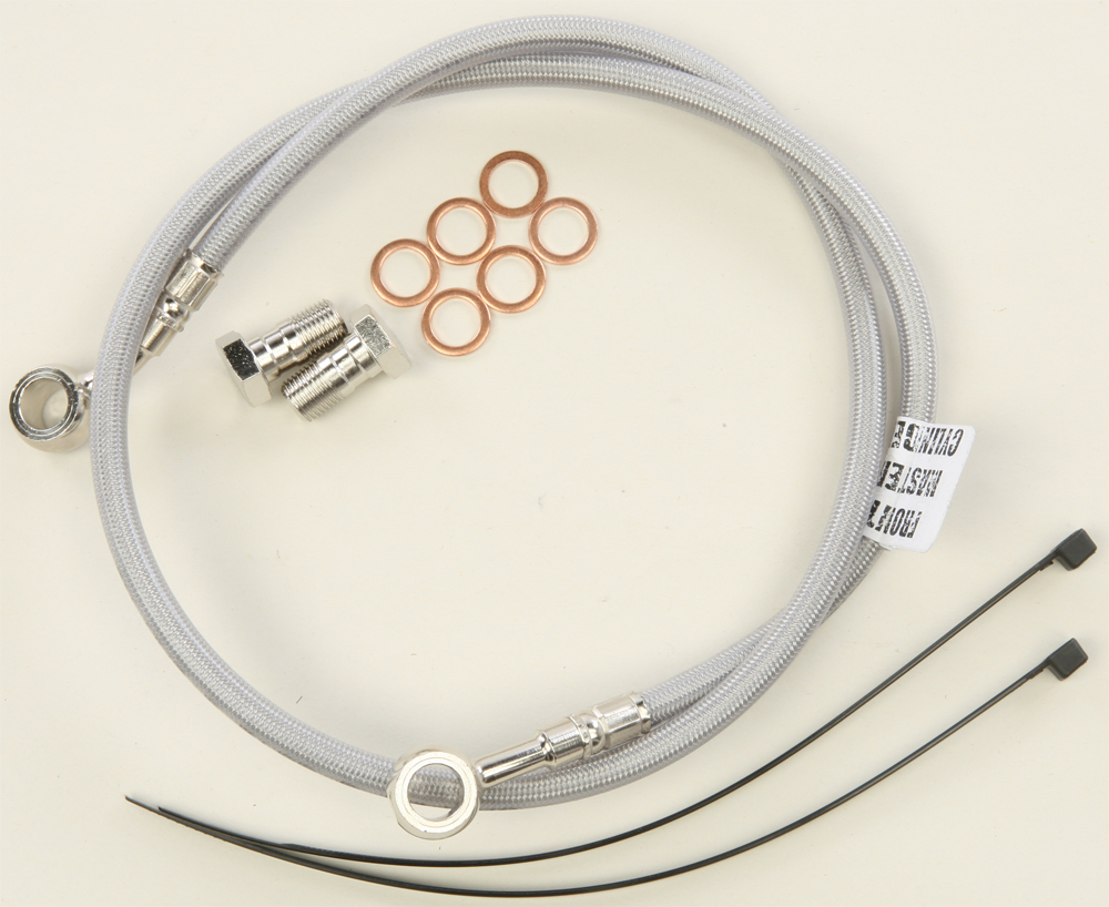 Stainless Steel Front 2-Lines Brake Line Kit - For 2016 KTM RC390 - Click Image to Close