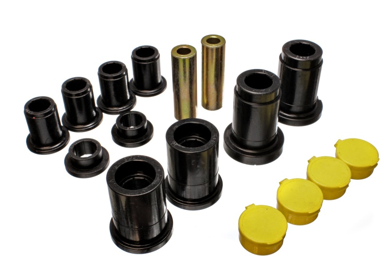 Front Control Arm Bushing Set - Black by Energy Suspension - Click Image to Close
