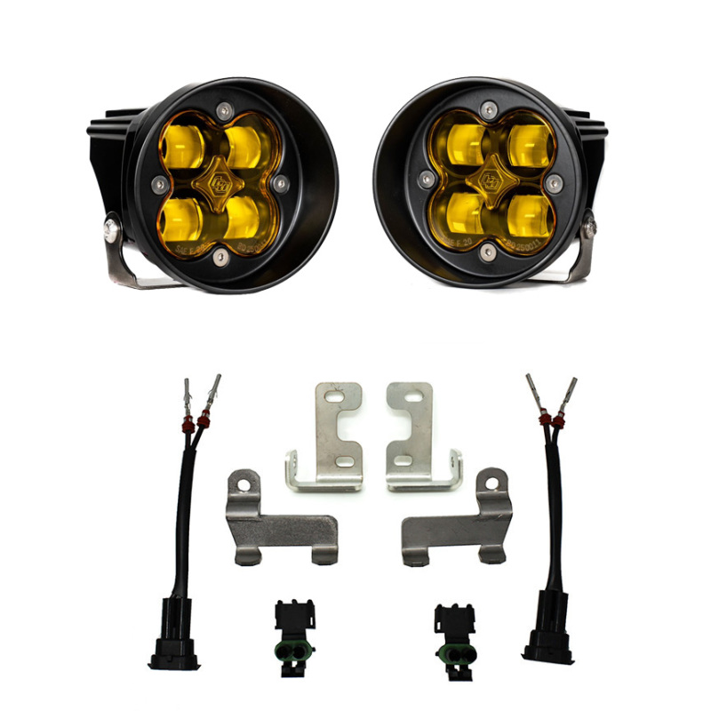 Baja Designs Squadron Amber Fog Light Pocket Kit Fits 2016+ Toyota RAV4 - Click Image to Close