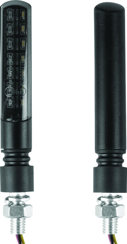 BikeMaster Sequential Rear Turn Signal Flexible Stem - Sequential LED rear turn signal with flexible stem - Click Image to Close