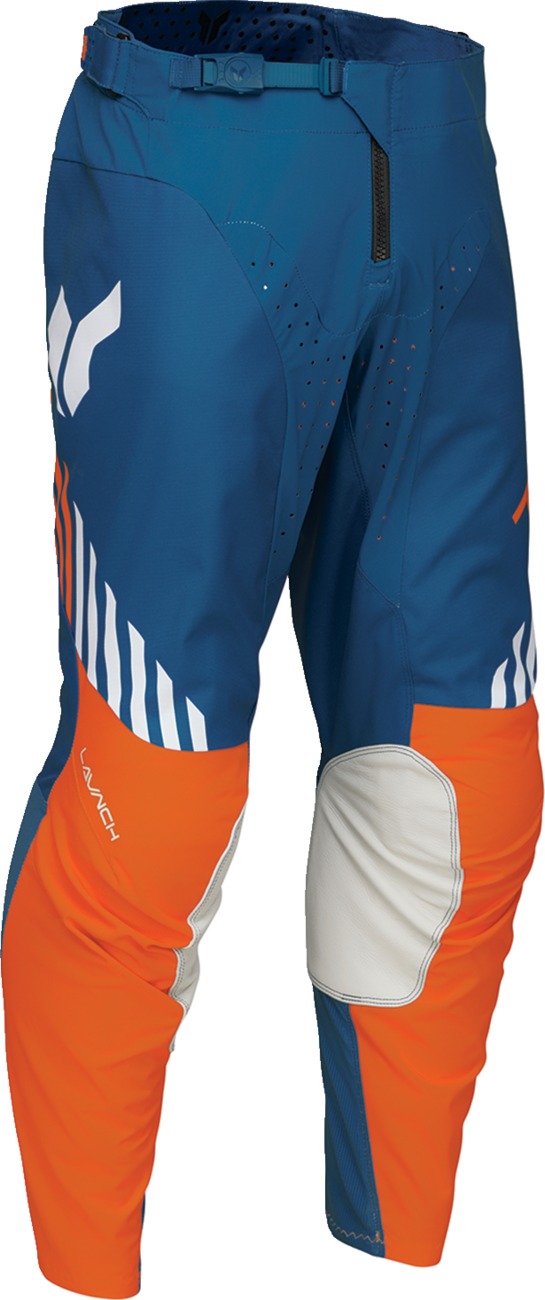Thor Launchmode Zone Pants Blue/Orange Men's Size 32 - Men's off-road pants, Blue/Orange, Size 32 - Click Image to Close