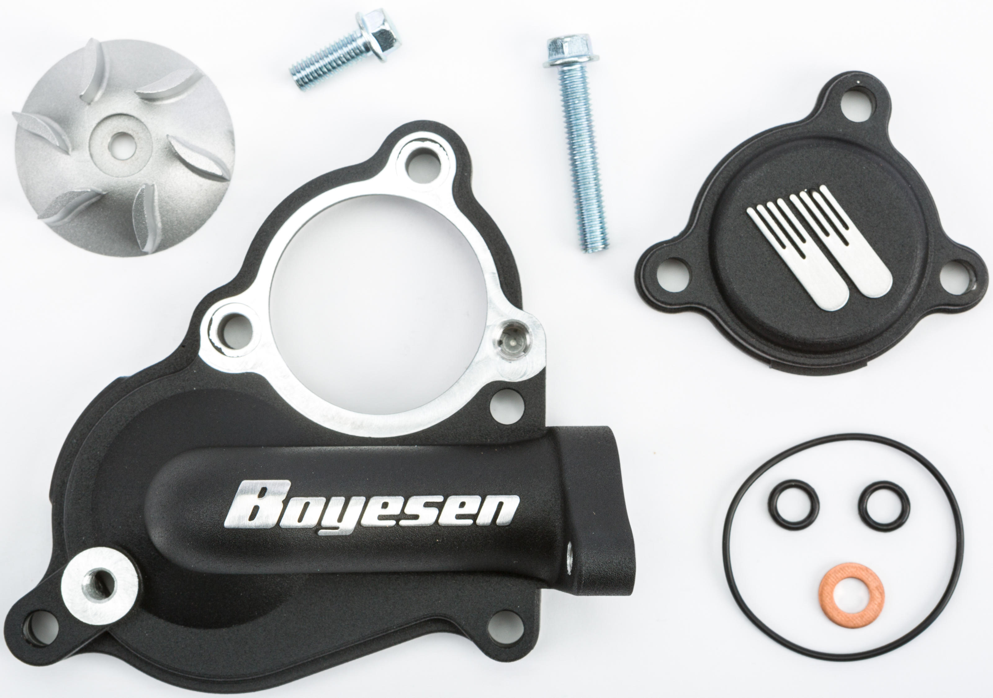 Waterpump Cover Impeller Kit - Black - For 17-23 Kawasaki KX250F/X - Click Image to Close