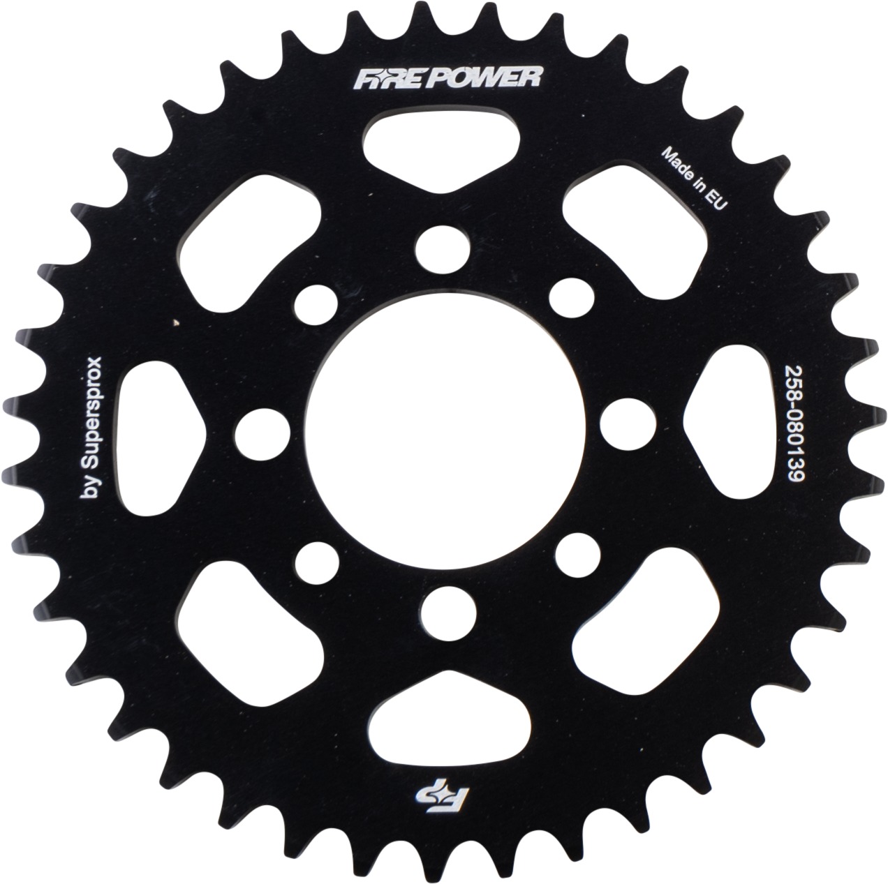 Fire Power Rear Aluminum Sprocket 39T Black For Kawasaki KLX110/KLX110L - 39 tooth rear sprocket For Kawasaki KLX110/KLX110L - Click Image to Close