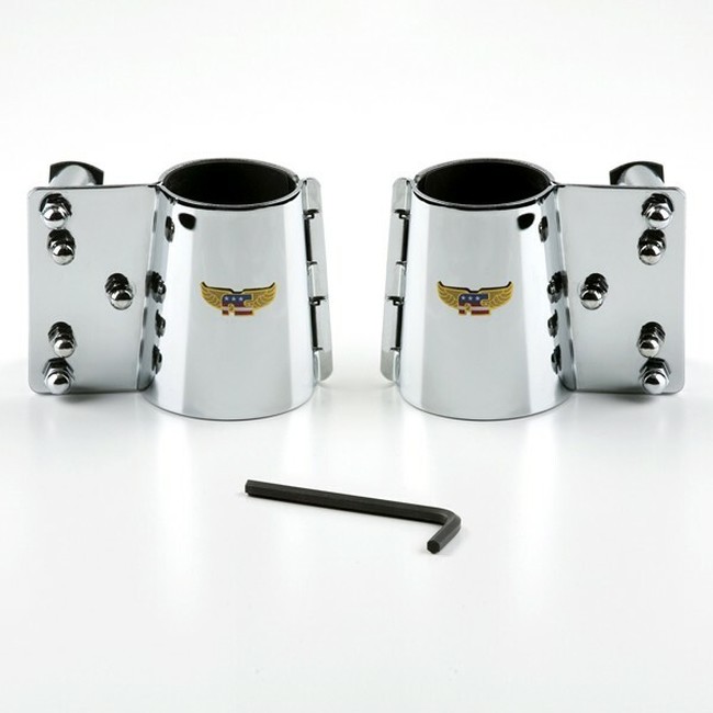 National Cycle Heavy Duty Wide Frame Mount Kit Chrome Fits 06-10 VN2000E - Click Image to Close