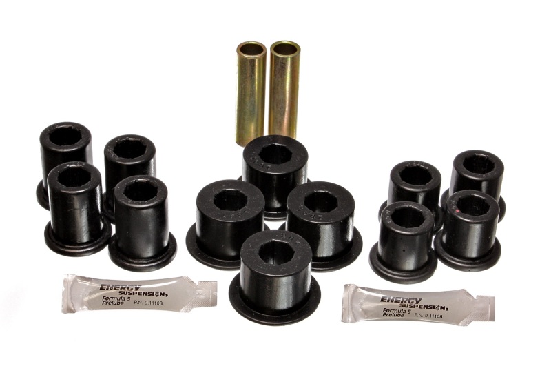 Black Rear Leaf Spring Bushing Set Fits 89-94 Toyota Pick Up 2WD - Click Image to Close