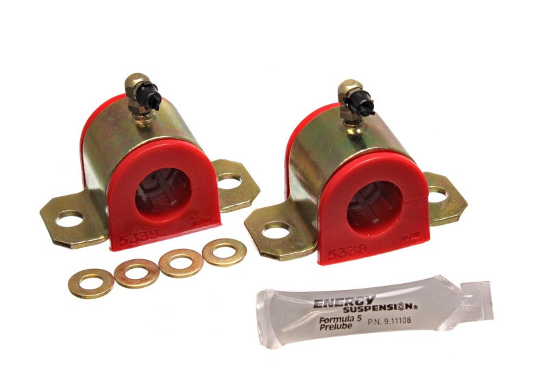 Red 24mm Front Sway Bar Bushing Set, Greaseable Frame Fits 03-06 Corolla/Matrix - Click Image to Close