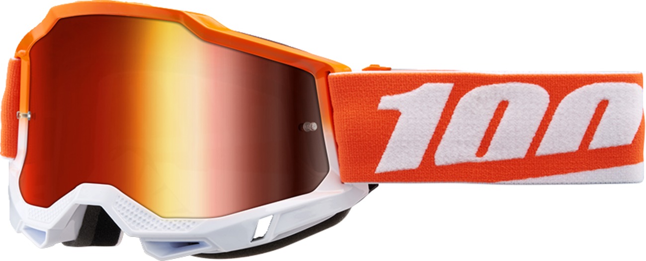 100% Accuri 2 Goggles Matigofun Mirror Red Lens Adult Unisex - Premium anti-fog goggles with red mirrored lens - Click Image to Close
