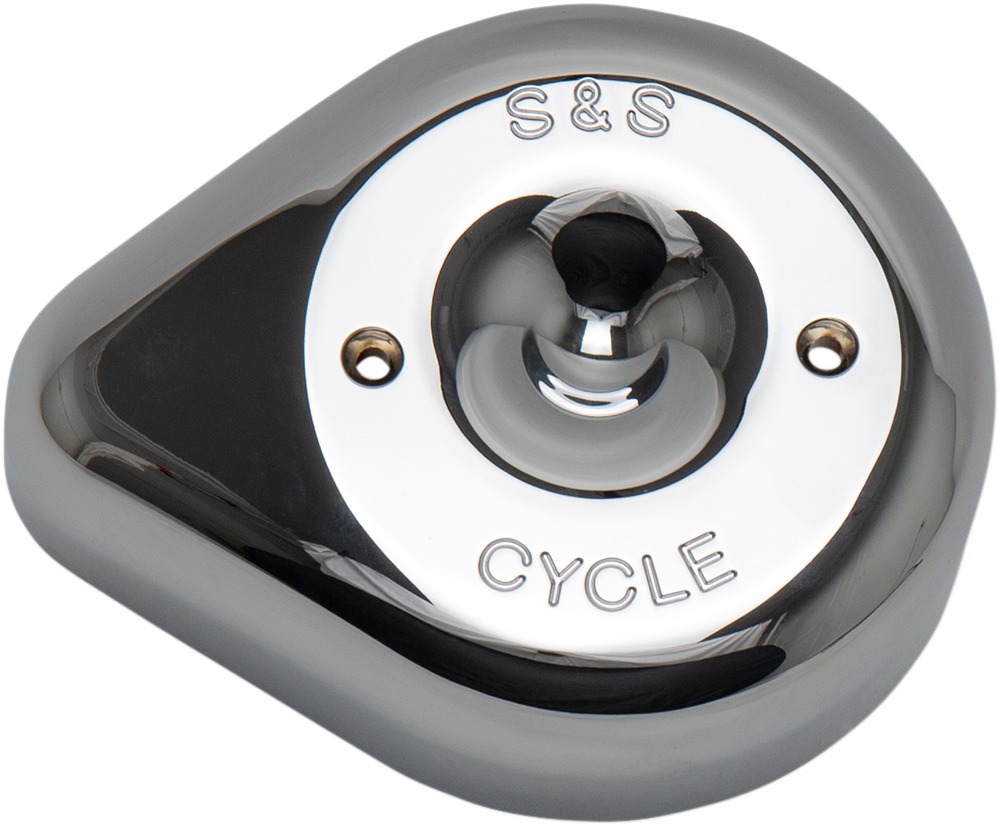 S&S Stealth Teardrop Air Cleaner Cover Chrome for Custom Models - Click Image to Close