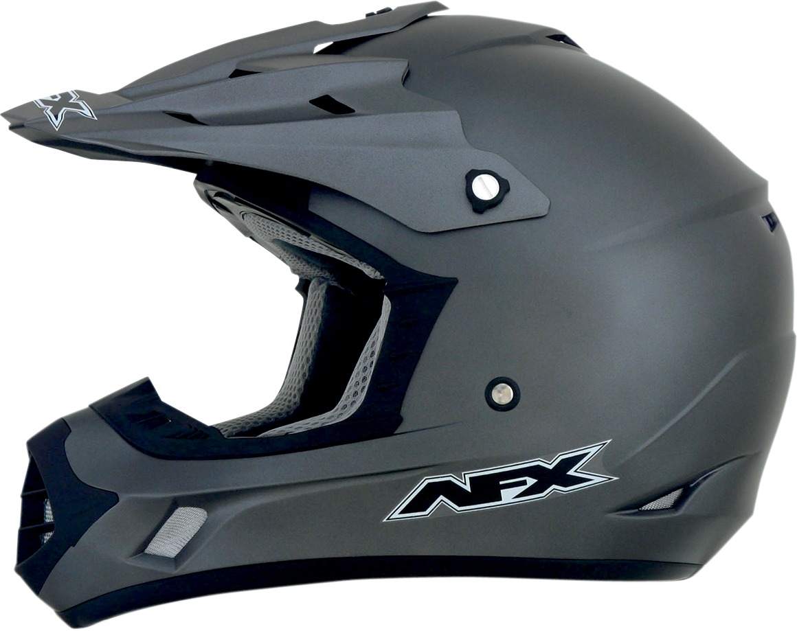 FX-17 Full Face Offroad Helmet Matte Gray 2X-Large - Click Image to Close