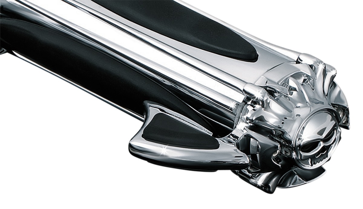 Kuryakyn Zombie Throttle Boss Chrome 6286 Hand Grip Accessory - Click Image to Close