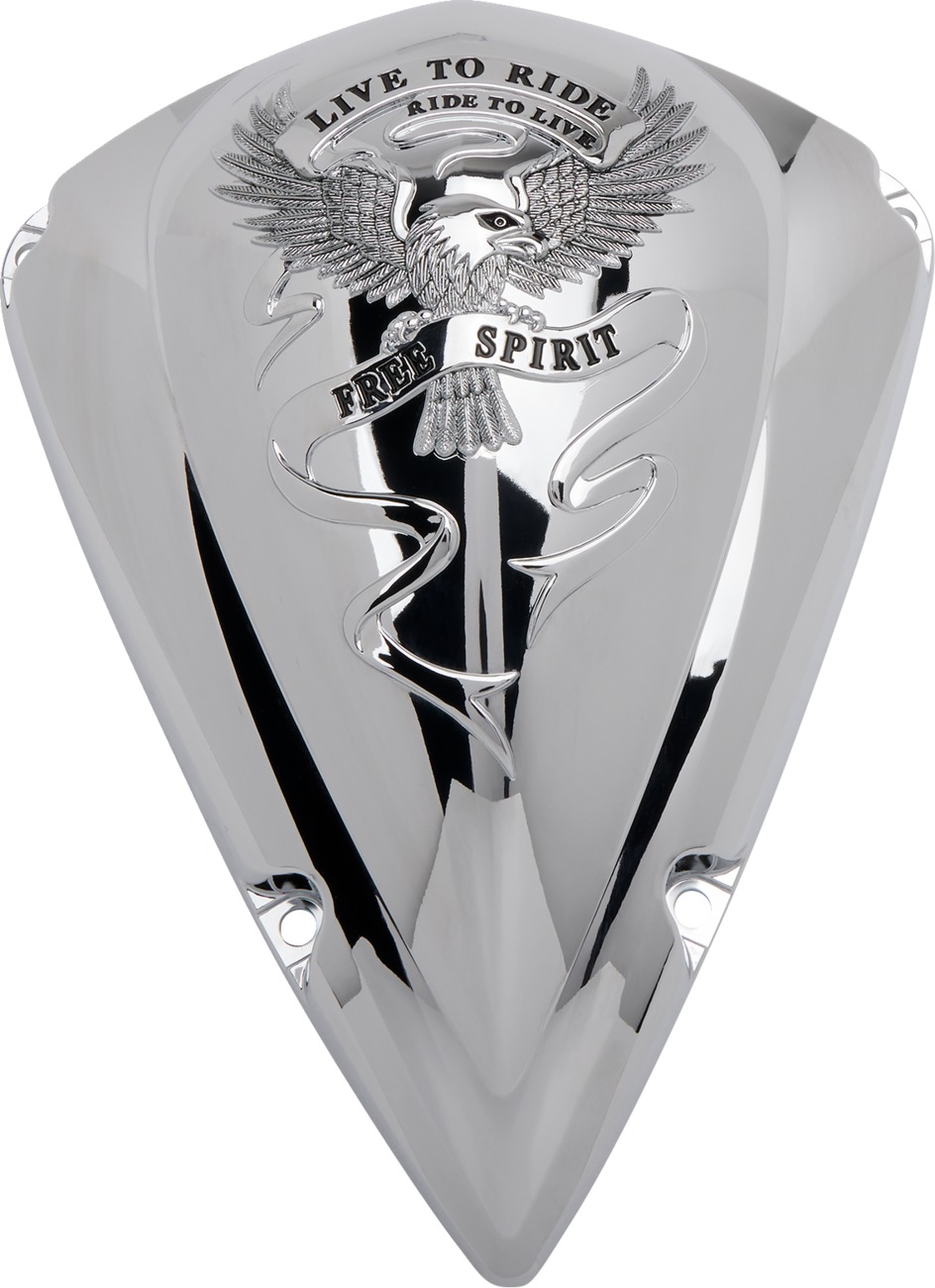 Free Spirit Air Cleaner Cover by Show Chrome - Click Image to Close