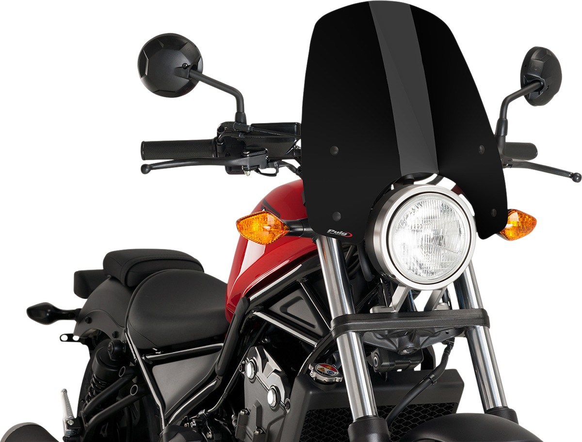 Puig Naked New Generation Touring Windscreen Black Fits Rebel 500 - Click Image to Close