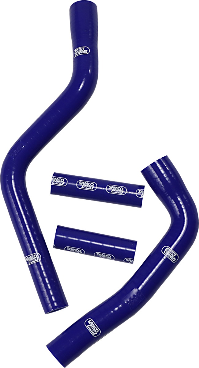 Moose Race Fit Radiator Hose Kit Blue For 2002+ Yamaha YZ125 - High-temp silicone radiator hose kit For Yamaha YZ125 - Click Image to Close