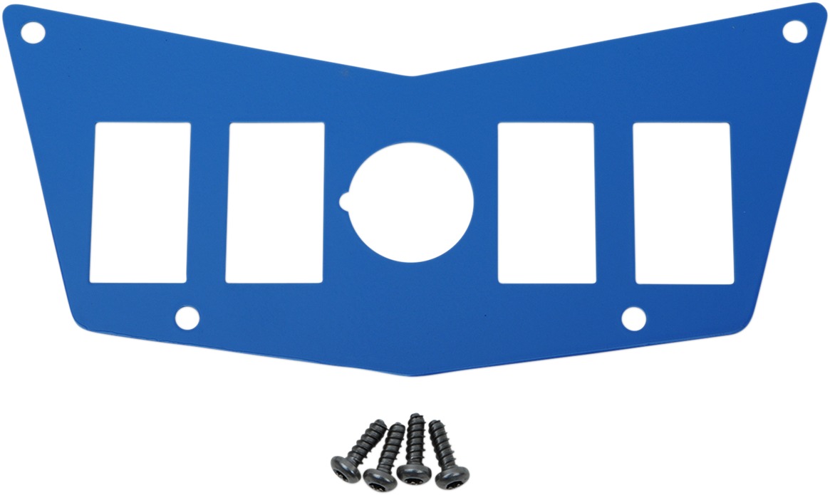 Moose Dashplate 4-Switch 12V Blue Fits 08-14 RZR800 12-18 RZR570 - Click Image to Close