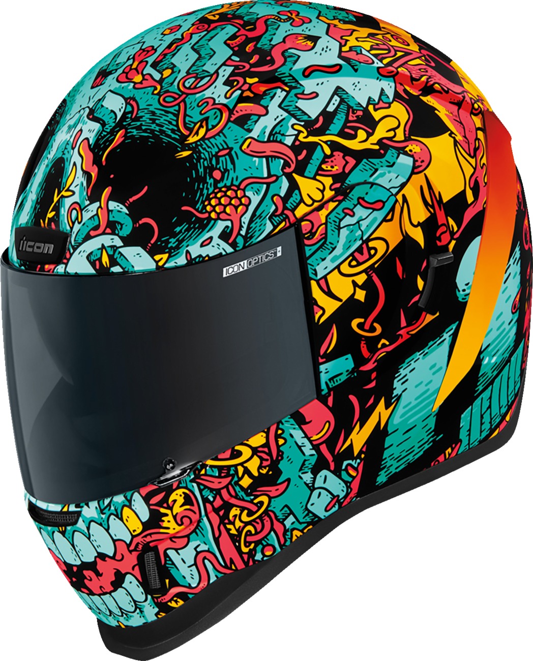 ICON Airform Munchies MIPS Helmet 2XL Blue - Full-face helmet with MIPS protection - Click Image to Close