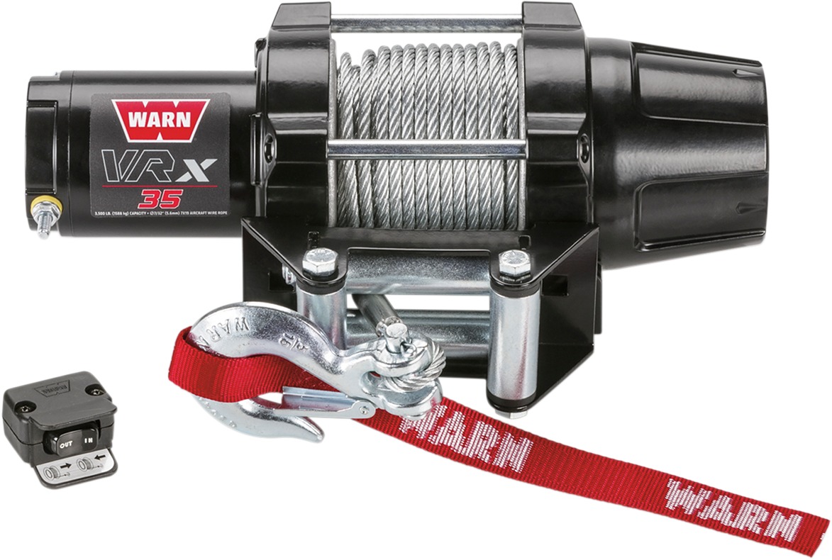 WARN VRX 3500 Wire Rope Winch - 3500 lb Capacity - Click Image to Close