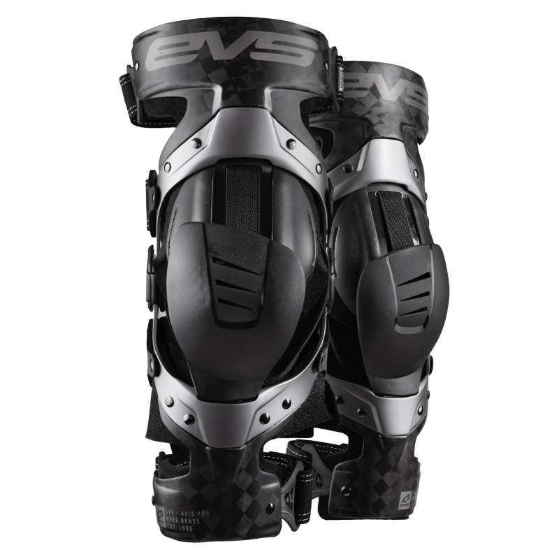 EVS Axis Sport Knee Brace Pair Black/Grey - Large - Knee protection pair in Black/Grey - Size Large - Click Image to Close