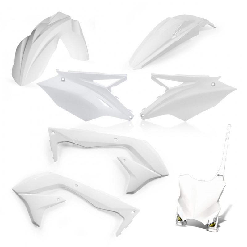 16-18 Kawasaki KX450F 5-Pc Replacement Kit - White - Click Image to Close