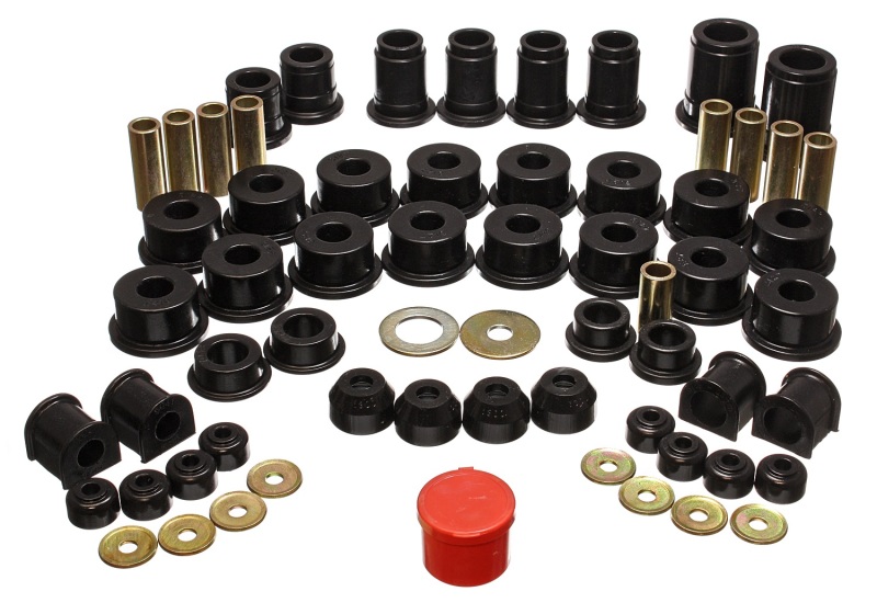 Black Hyper-Flex Master Bushing Set Fits 90-95 Toyota 4Runner 2WD/4WD - Click Image to Close
