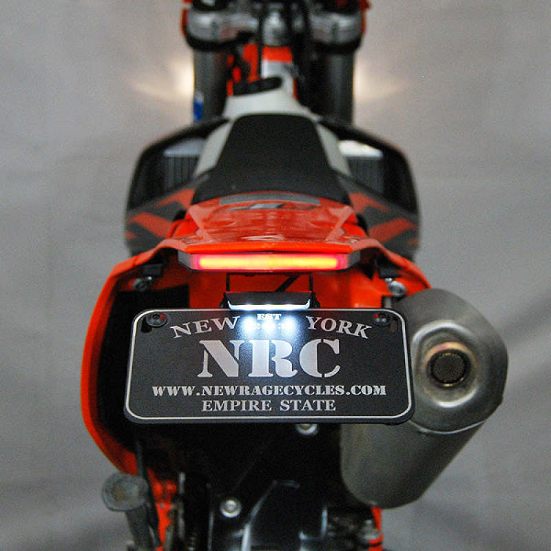 New Rage Cycles Fender Eliminator Kit Black Fits 20-23 KTM 250/350/450/500 EXC-F - Click Image to Close