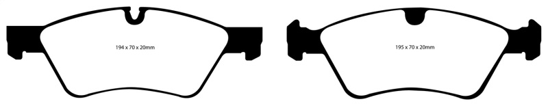 EBC Greenstuff Front Brake Pads Fits 05-06 Mercedes-Benz G55 AMG - Click Image to Close