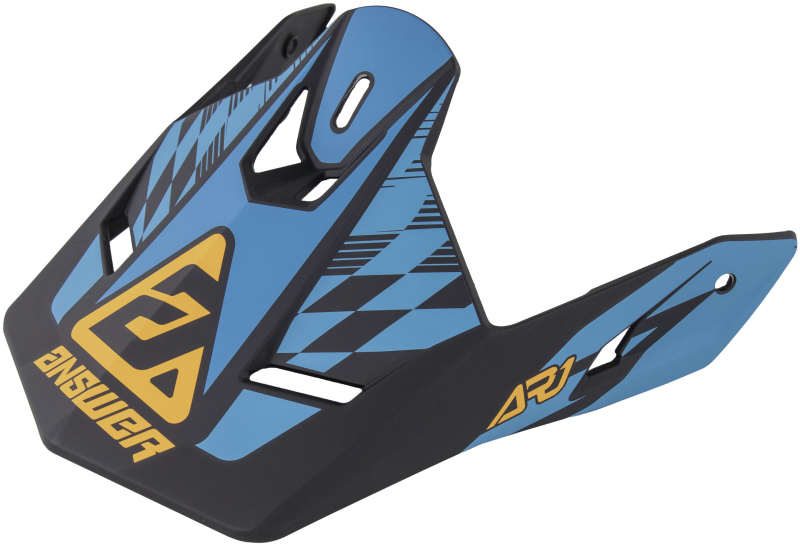 Answer AR1 Sweep Visor Black Astana Hyper Orange - Replacement visor for Answer AR1 Sweep Helmet - Click Image to Close